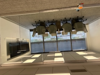 Conference room glass installation